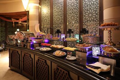 The dessert selection. Courtesy Khaymat Al Bahar 