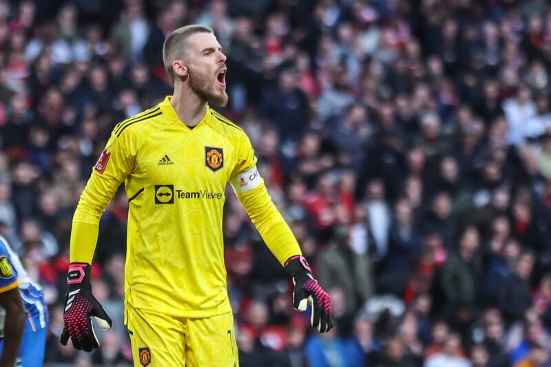 PREMIER LEAGUE AND FA CUP TEAM OF THE WEEK: GK: David de Gea (Manchester United). Coming off a horror show in Seville, De Gea was superb in the FA Cup semi-final. Gets stick for his poor shoot-out record but that United even took Brighton to penalties was thanks to their Spanish stopper. EPA
