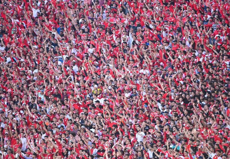 Wydad football team supporters go wild as they win the African Champions League. AFP