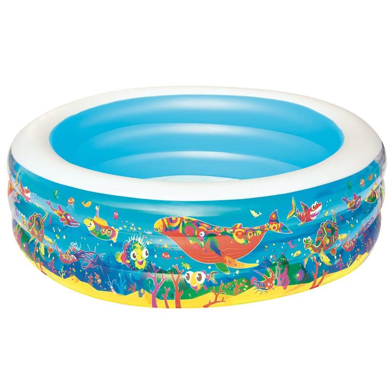 Keep things classic with the Bestway PlayPool, which has a diametre of 195.5 centimeters. The kids can entertain themselves looking for Nemo on the pool's decorative outside walls, while you hog the inside. Dh229, www.aceuae.com