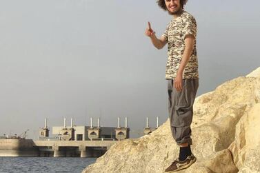 Jack Letts in a picture he posted on Facebook, near the Tabqa Dam in Syria. Facebook