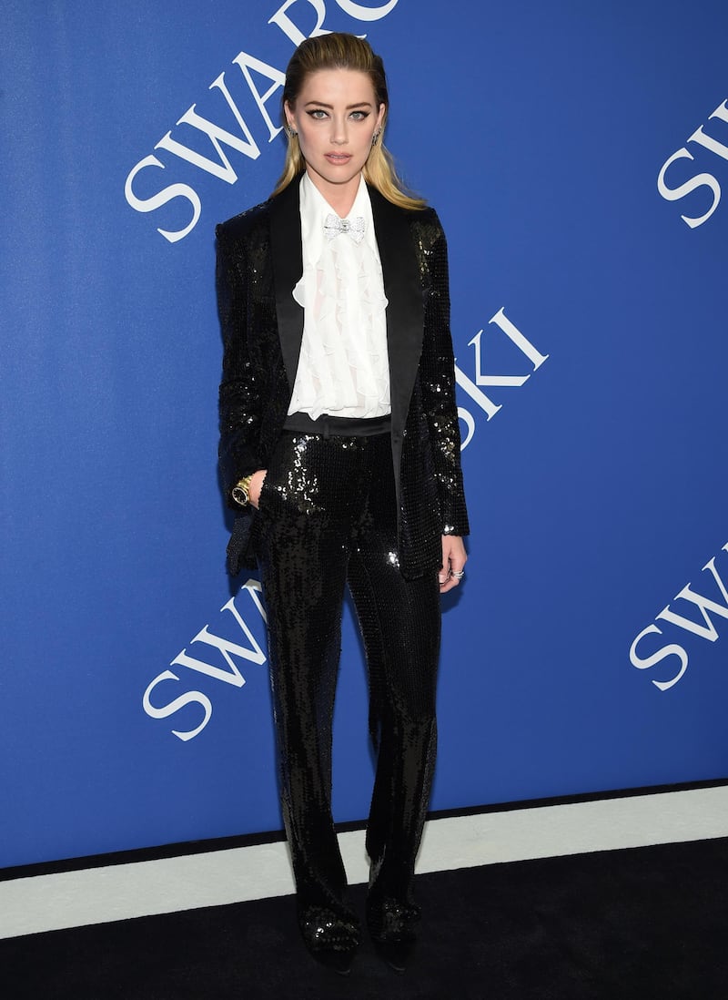Amber Heard in Michael Kors Collection. AP
