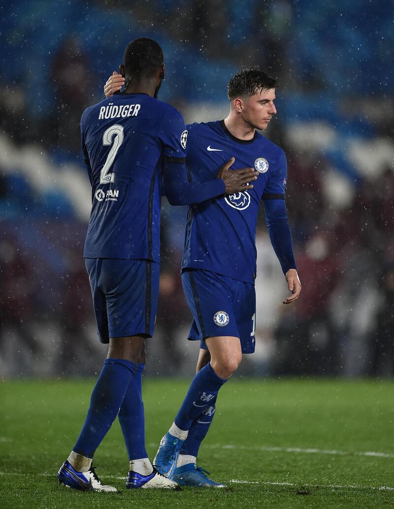 Mason Mount – 7. His purposeful run led to the early chance for Werner, and he was prominent in Chelsea’s early excellence. Getty