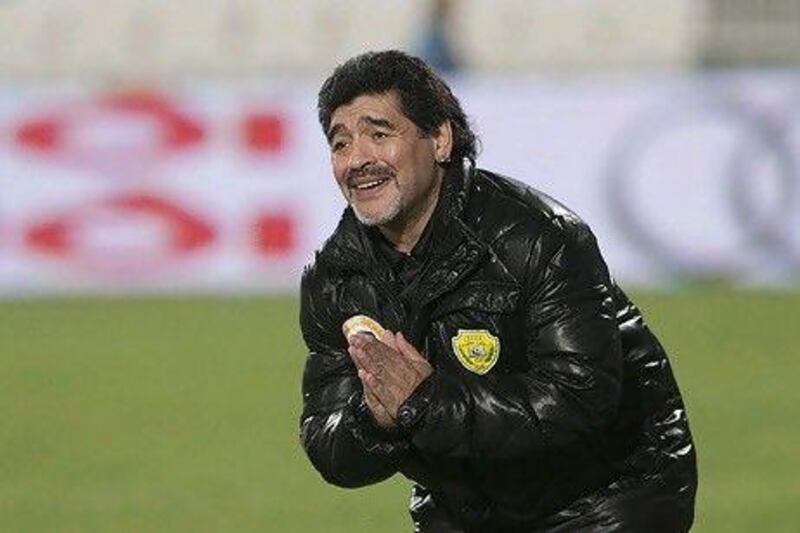 Diego Maradona's record as coach remains slim.