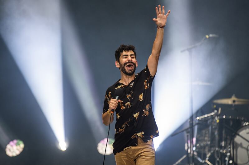 Singer Hayajan performs during Expo Beats at Jubilee Stage. Expo 2020 Dubai