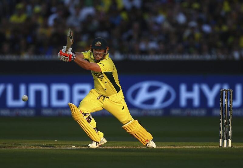 Warner bats during the 2015 ICC Cricket World Cup final match between Australia and New Zealand. Ryan Pierse / Getty Images