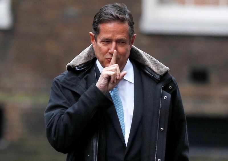 FILE PHOTO: Barclays' CEO Jes Staley arrives at 10 Downing Street in London, Britain January 11, 2018. REUTERS/Peter Nicholls/File Photo