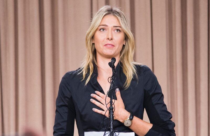 Maria Sharapova faces a lengthy ban after failing a doping test at the Australian Open. Robyn Beck / AFP


