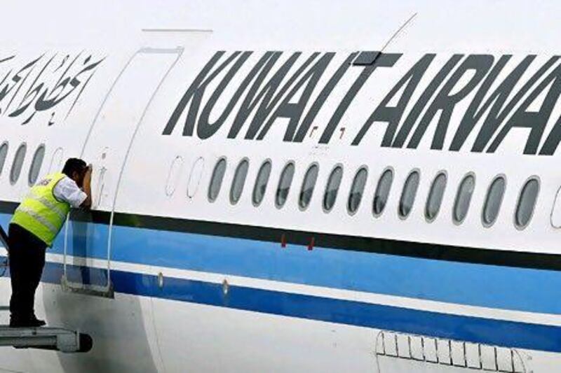 Kuwait's cabinet has approved an amended draft law for the partial privatisation of Kuwait Airways. TENGKU BAHAR / AFP