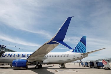 A United Airlines Boeing 737-800 sits at a gate after arriving at O'Hare International Airport in Chicago, Illinois, US. The airline has 188 orders for the single-aisle Max. Reuters