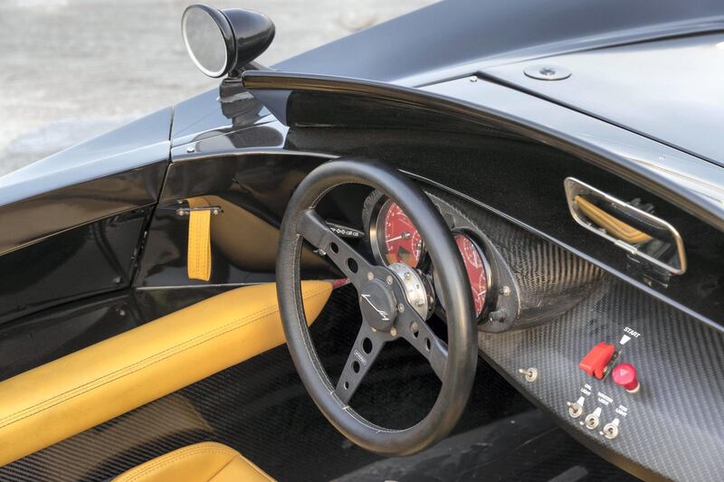 DUBAI, UNITED ARAB EMIRATES. 28 MAY 2018. The Jannarelly safety car produced in Dubai at the Jannarelly factory in Al Jadaf boatyard. (Photo: Antonie Robertson/The National) Journalist: Adam Workman. Section: Motoring.