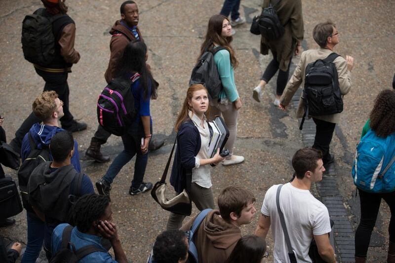 Amy Adams in Denis Villeneuve’s film Arrival. Jan Thijs