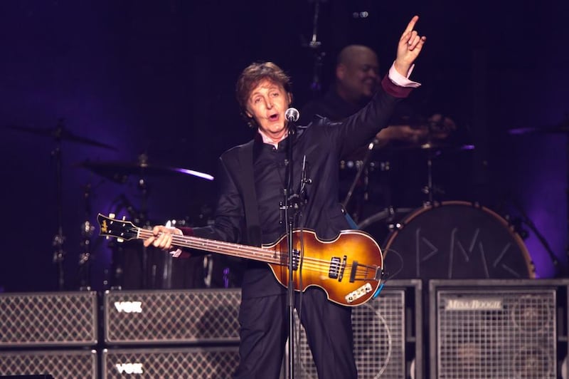 Paul McCartney peppered his Abu Dhabi concerts with Arabic phrases such as 'shukran' and 'marhaba'. Photo: Flash Entertainment