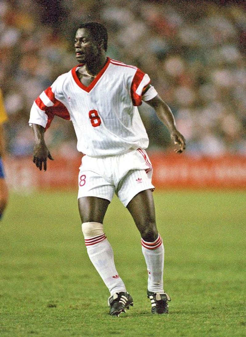 Nii Lamptey, in action at the Fifa Under 20 World Cup in Australia in 1993, says he was badly mismanaged by agents during his career. According to the Ghanian, at the U16 World Cup, in Scotland in 1989, Brazil legend Pele told the midfielder he ‘was going to step into his shoes’ as one of the world’s great players. Action Images