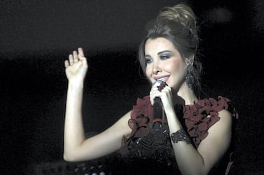 Lebanese singer Nancy Ajram reportedly suffered a minor injury during an attempted burglary at her home. AFP