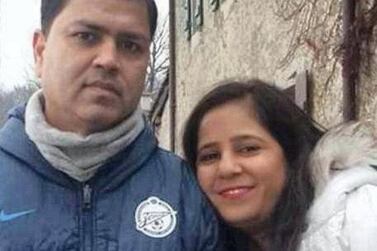 couple who was killed in the attack in the Arabian Ranches. Courtesy Adhiya family