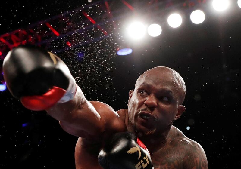 Dillian Whyte throws a punch. Reuters