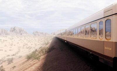 Dream of the Desert train is to set off in Saudi Arabia in 2025. Photo: SPA