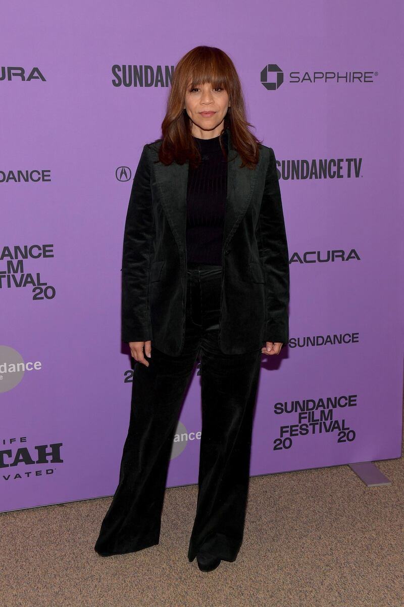 Rosie Perez attends 'The Last Thing He Wanted' premiere at Eccles Centre Theatre. AFP