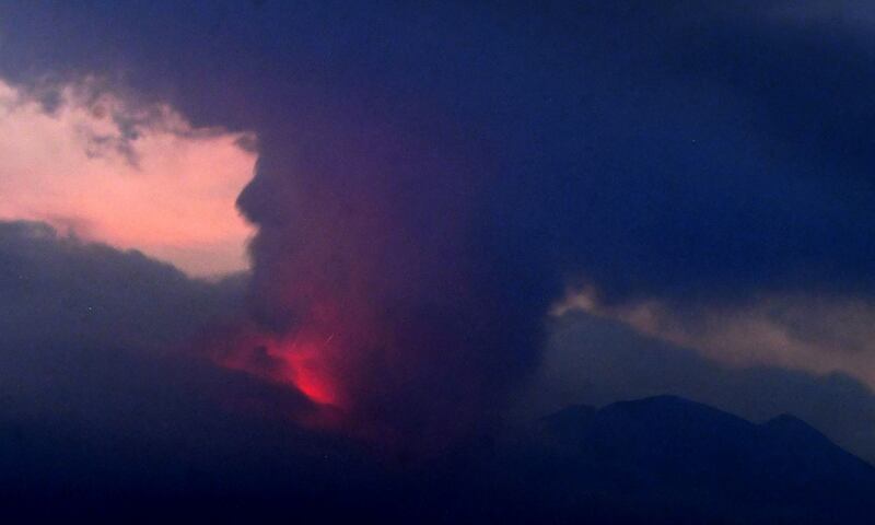 Japan's Sakurajima volcano erupted on July 24. Reuters