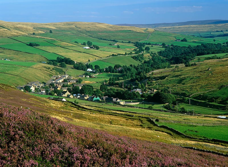A late summer landscape view of Rookhope village in Weardale, County Durham. Photo: Alamy