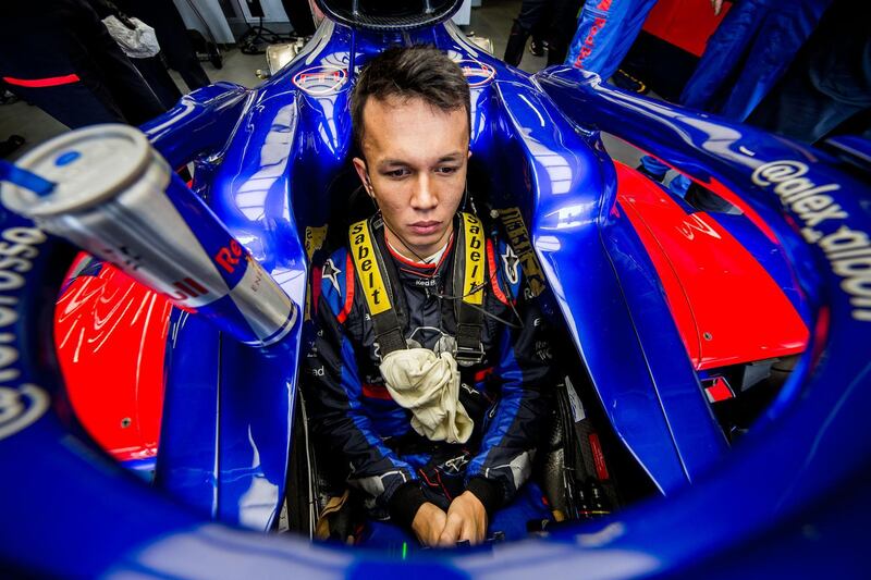 Alex Albon of Scuderia Toro Rosso is seen  during practice for the F1 Grand Prix of Azerbaijan in Baku, Azerbaijan. Getty Images