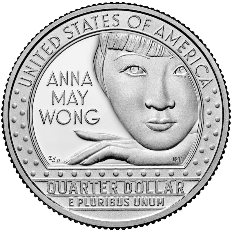 Actress Anna May Wong, featured on the quarter, is the first Asian American to appear on US currency. Reuters