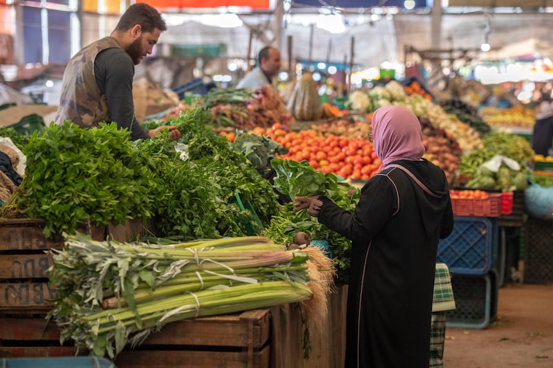 A market in Rabat. Morocco's Bank of Africa has teamed up with Bank of Palestine to boost financial inclusion.  EPA
