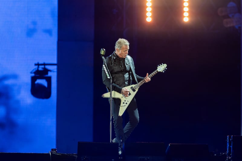 Singer James Hetfield was at his growling best