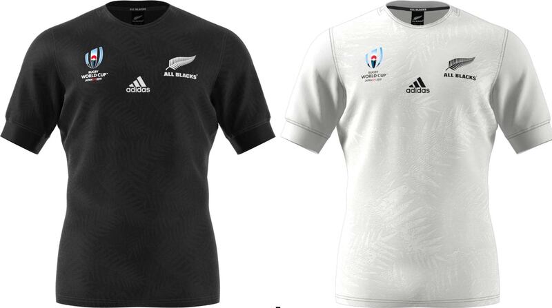 14: New Zealand – Here we go. From the kit supplier who produced the 'blackest' All Blacks shirt four years ago, Adidas have "teamed up with D-3" to give the wearer, and I suppose the tackler – the feeling of running your fingers through a pile of ferns. The only problem is, its black – and that's a hard colour to notice the texture. The white one works. Image via rugbyworldcup.com