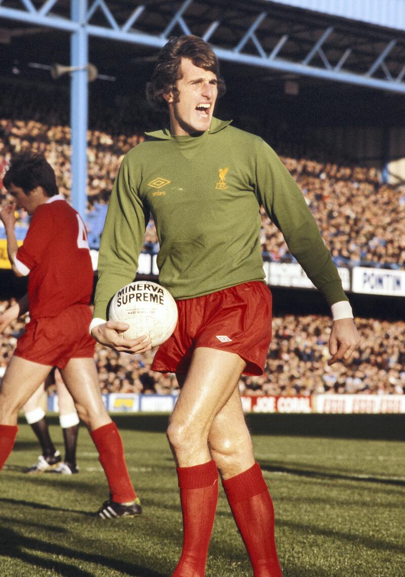 LONDON, UNITED KINGDOM - NOVEMBER 12:  Liverpool goalkeeper Ray Clemence pictured during a First Division Match between QPR and Liverpool at Loftus Road on November 12, 1977 in London, England, Clemence made over 600 appearances for the reds.   (Photo by Tony Duffy/Allsport/Getty Images)