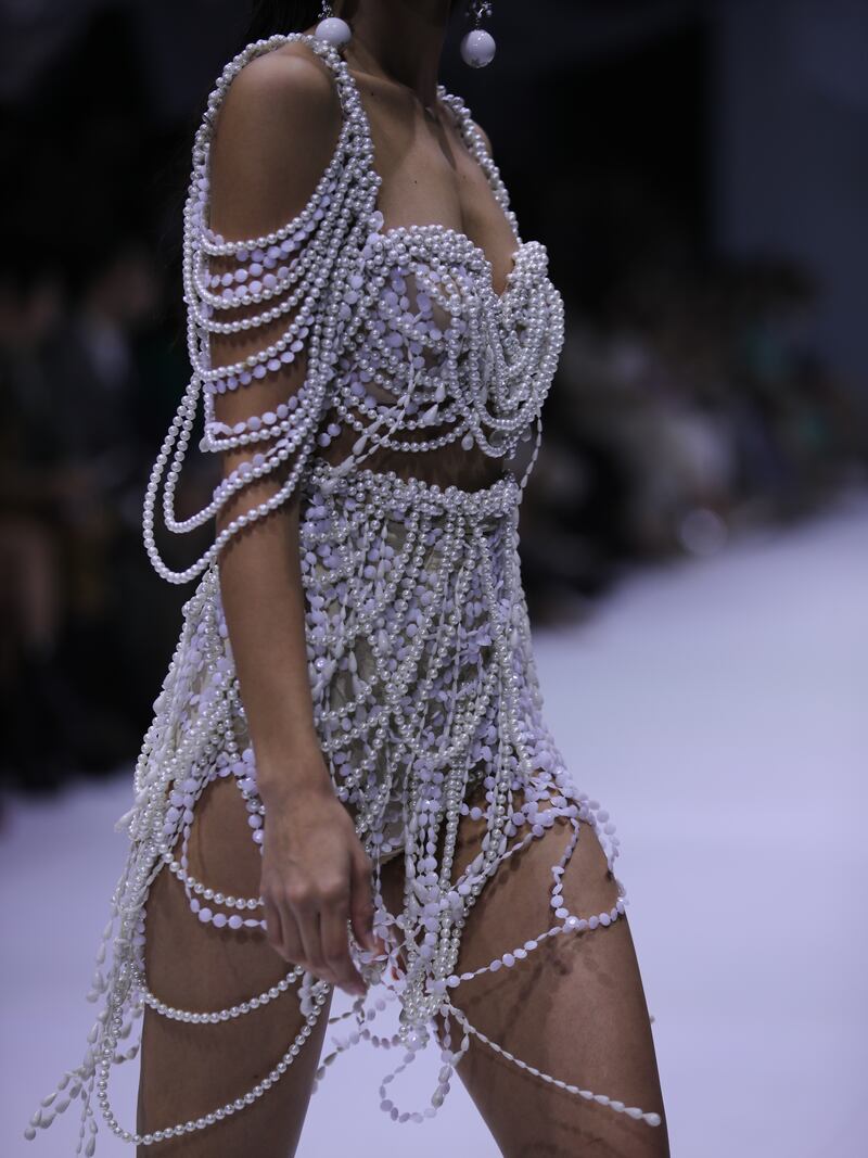 The Amato Couture collection was filled with intricate details. EPA