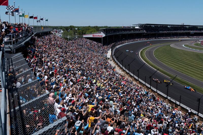 A crowd of 135,000 watches America's Indy 500 car race, the largest attended sporting event in the world since the start of the pandemic. Reuters