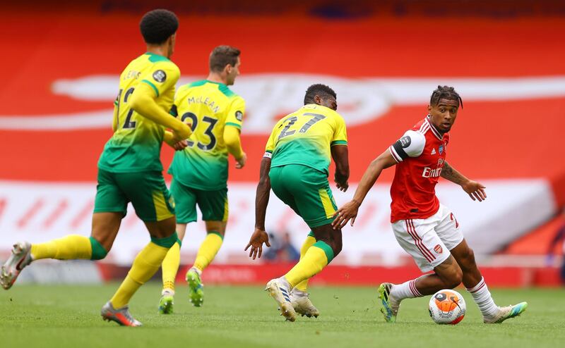 Reiss Nelson - 6: Showed good link-up play with his fellow forwards before coming off early in the second half. Reuters