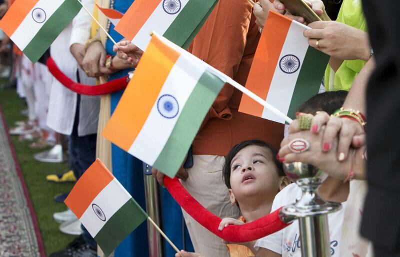 Dubai, United Arab Emirates, during the celebration of the Independence day of India at Indian Consulate in Dubai.  Ruel Pableo for The National for Anna's story