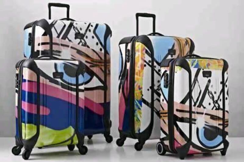 US-based manufacturer, Tumi, recently launched a range of business travel suitcases adorned with colourful graffiti, designed by New York urban artist John ìCrashî Matos. Photo courtesy Tumi