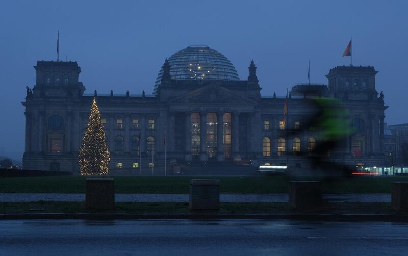 BERLIN, GERMANY - JANUARY 07: The Reichstag, seat of the Bundestag, the German federal parliament, stands on January 7, 2019 in Berlin, Germany. Federal authorities are under heavy criticism following the recent hacker theft of personal data of prominent politicians, journalists and artists. Critics charge that federal agencies responsible for cyber security are not doing enough to protect Germany's digital infrastructure.  (Photo by Sean Gallup/Getty Images)