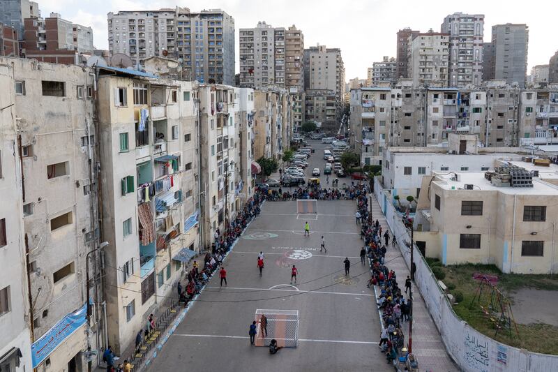 The Al Falaki tournament, Egypt's oldest Ramadan street football competition, is held in Alexandria.