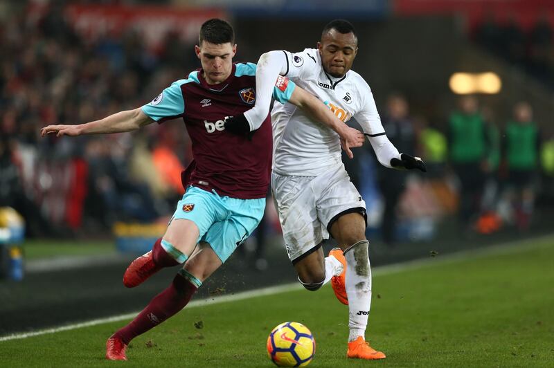 Striker: Jordan Ayew (Swansea) – Ran West Ham ragged and combined well with his brother Andre in a terrific display. The Ghanaian deserved his goal.  Jan Kruger / Getty Images