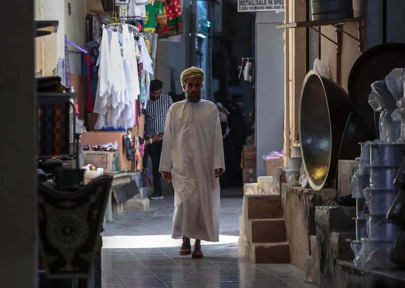 Another person browses at Mutrah Souq.