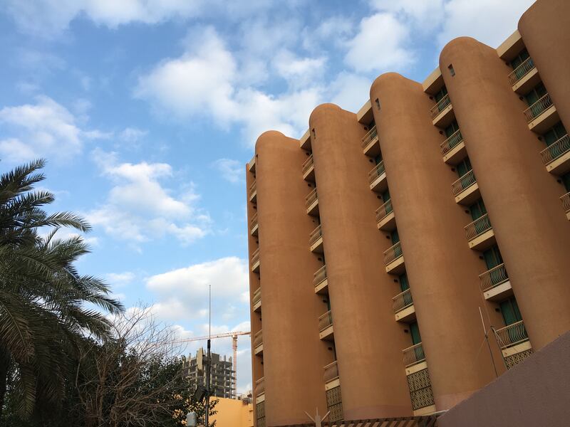 The hotel was built in a modernist style with echoes of a traditional fort. John Dennehy / The National