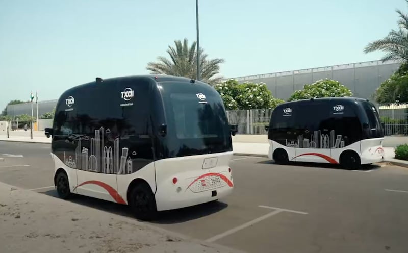 Self-driving vehicle service Txai has been operating on Abu Dhabi roads. Photo: ITC Abu Dhabi
