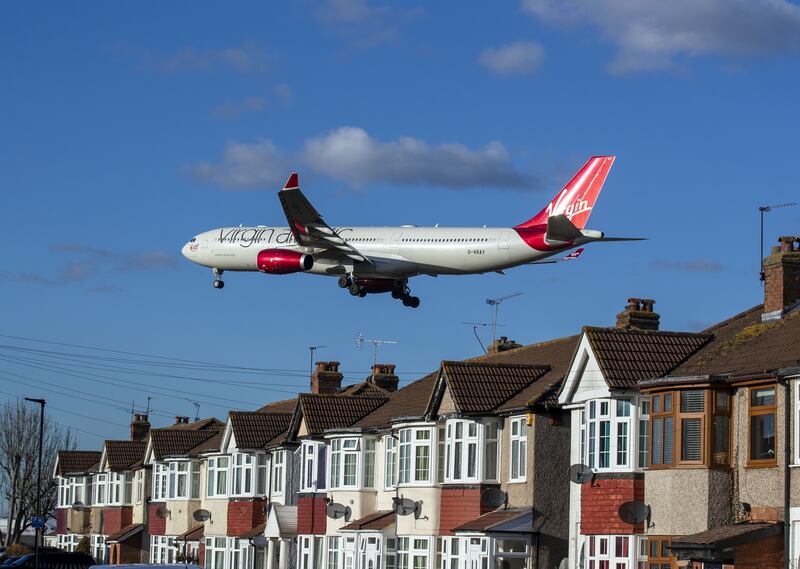 A Virgin Atlantic Airways Airbus A330-343 plane comes in to land at Heathrow Airport in West London. PA Images