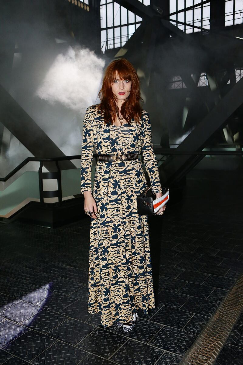 FLORENCE, ITALY - JANUARY 10:  Florence Welch of Florence and the Machine attends Kenzo fashion show as part of Pitti Immagine Uomo 83 at Mercato Centrale on January 10, 2013 in Florence, Italy.  (Photo by Vittorio Zunino Celotto/Getty Images)