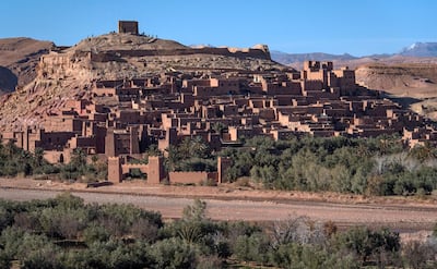 This picture taken on January 27, 2020 shows a view of the Kasbah (ancient fortress) of Ait-Ben-Haddou, where scenes depicting the fictional city of Yunkai from the hit HBO television series "Game of Thrones" were filmed, about 32 kilometres northwest of the city of Ouarzazate south of Morocco's High Atlas mountains. - Millions worldwide may have seen the desert fortress in the hit fantasy series "Game of Thrones", but few know they can visit Morocco's kasbah Ait-Ben-Haddou -- where locals hope more fans might visit. The fortified city at the foot of the majestic Atlas mountains enchanted global audiences in the epic HBO series and also served as a dusty backdrop in Ridley Scott's swords-and-sandals epic "Gladiator". (Photo by FADEL SENNA / AFP)