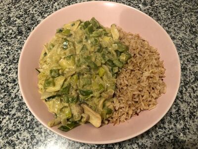 Vegan Thai Green Curry became a staple meal 