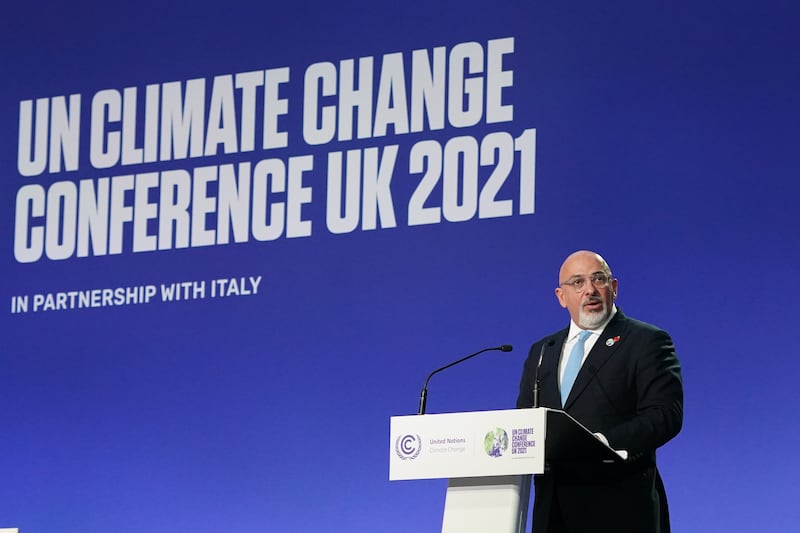 Mr Zahawi attends the Cop26 summit in Glasgow, Scotland, in November. Getty Images