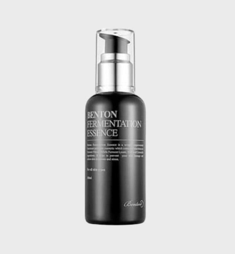 Yeast extract soothes problematic skin and helps retain moisture. Seen here, Benton Fermentation Essence 100ml, Dh104, www.namshi.com