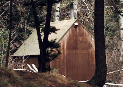 Kaczynski's cabin in Lincoln, Montana. AP