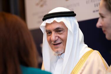 Prince Turki Al Faisal, Saudi's former intelligence chief and ex-ambassador to Washington, at Beirut Institute Summit. Reem Mohammed/The National